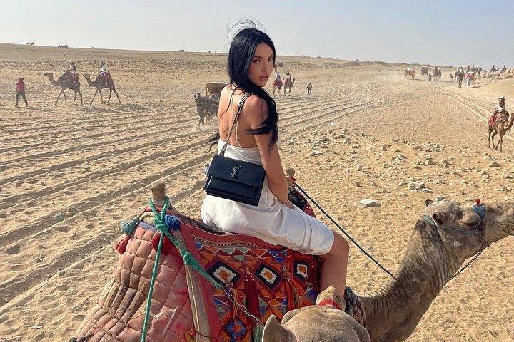 ViP Private Tour Giza Pyramids,camel ride , inside 3rd Pyramid