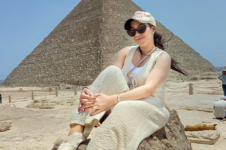 ViP Private Tour Giza Pyramids,camel ride , inside 3rd Pyramid