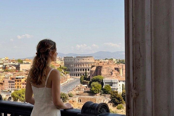 Roma : accesso Vittoriano, terrazza panoramica a 360° tramite ascensore