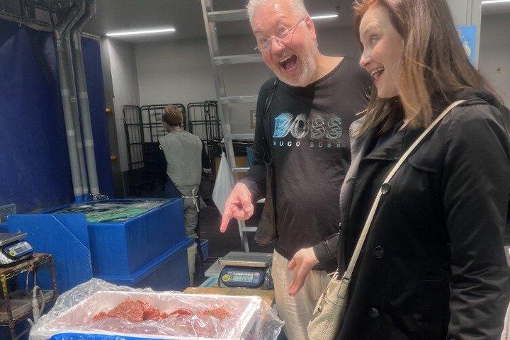 Dietro le quinte Tour del mercato del pesce di Toyosu e pranzo di sushi di lusso