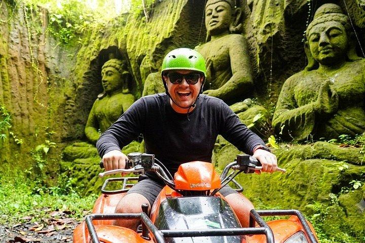 ウブド:洞窟ATV、レイジーリバーチューブ、双方向ジップライン、バリスイング