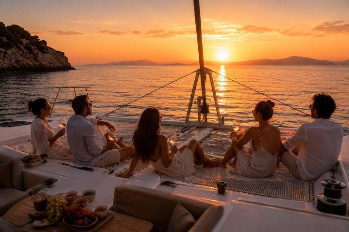Sunset Luxury Catamaran Cruise med drikkevarer og udsigt
