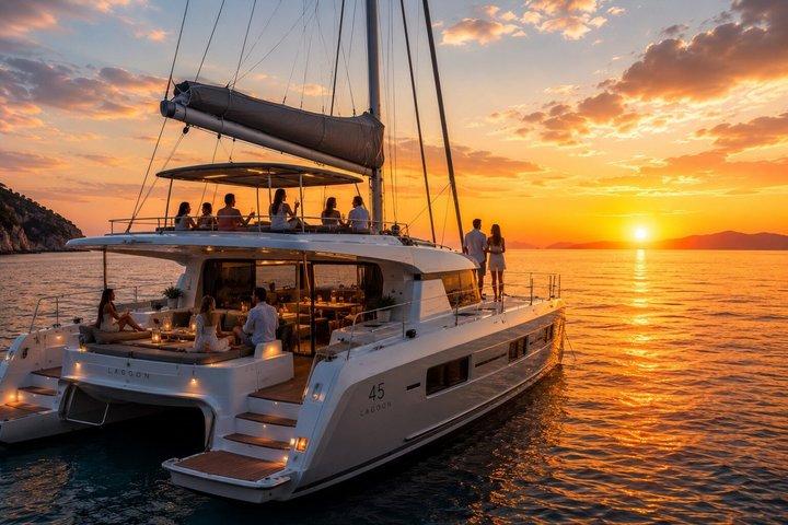 Sunset Luxury Catamaran Cruise med drikkevarer og udsigt