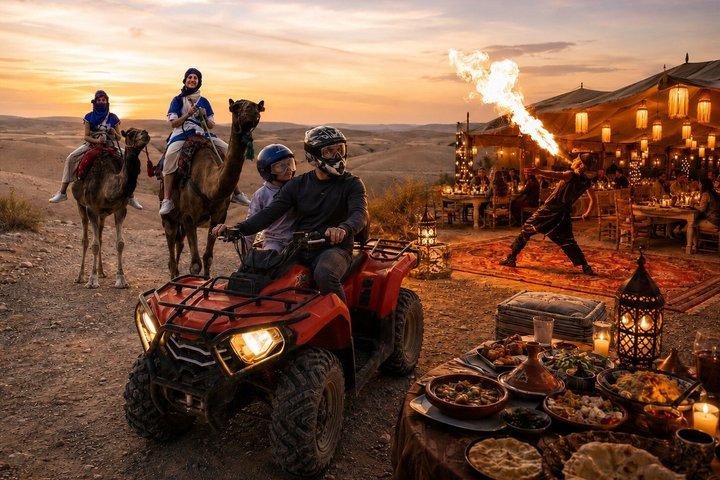 Agafay Pack: Quad, Dromedary and Dinner Show