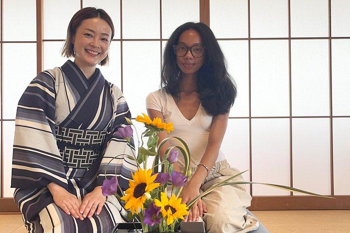 新宿近郊の東京でいけばなウェルネス体験