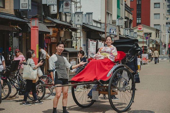 東京きもの茶道と人力車体験