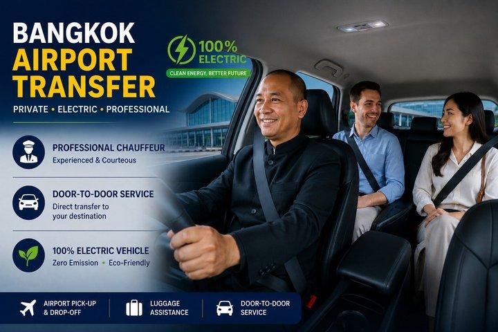 Trasferimento verde: Aeroporto BKK a Hua Hin o Cha-am (EV)