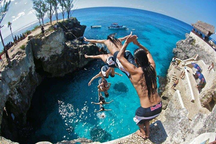 Negril : Katamarankryssning för familjer Snorkling och Ricks Cafe