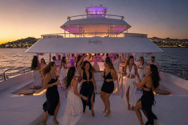 Cabo Sunset Party Cruise El Arco Open Bar and Live DJ