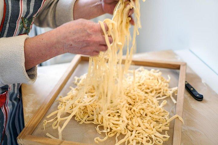 Florence Pasta and Wine Workshop near Ponte Vecchio