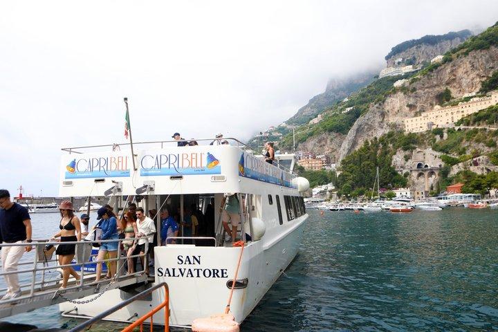 Amalfi, Positano og Ravello: Bådtur fra Napoli