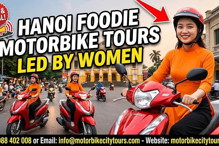 女性ライダーと行くハノイ田園バイクツアー