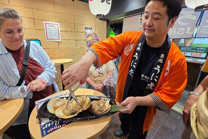 東京魚市場築地プライベートフードツアー3品試食付き