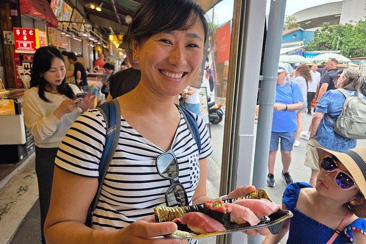 東京魚市場築地プライベートフードツアー3品試食付き