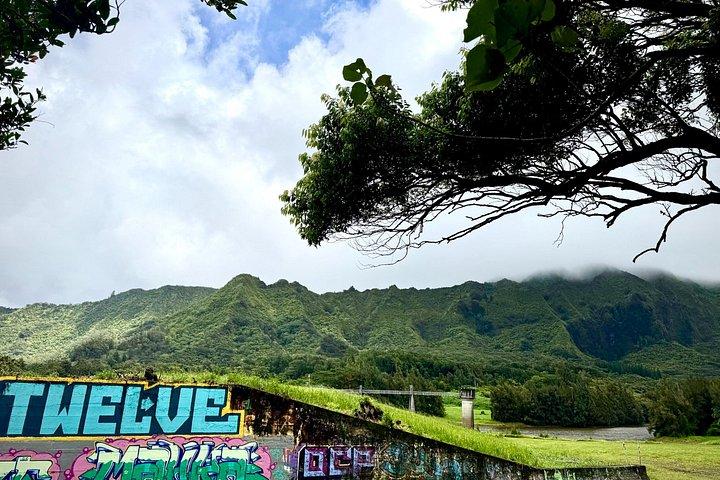 ハワイの滝と竹林ハイキング（送迎付き）