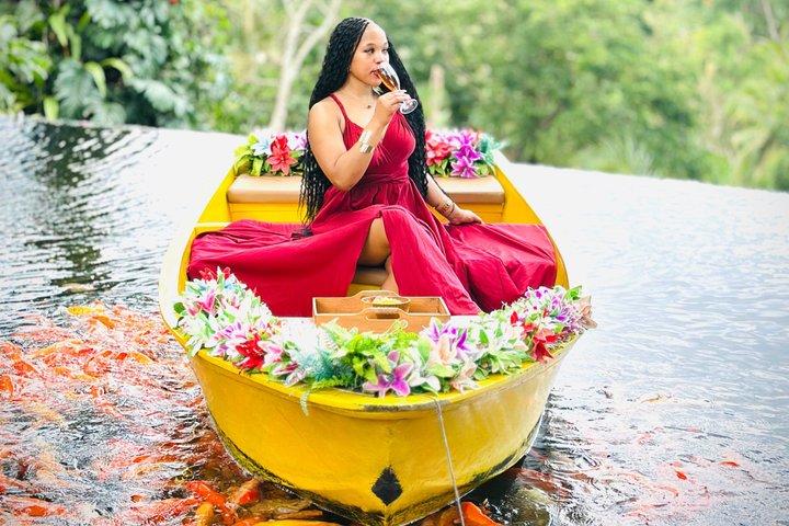 Koi Photo Boat Bali Swing Monkey Forest and Tegenungan Waterfall