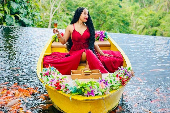 Koi Photo Boat Bali Swing Monkey Forest e Tegenungan Waterfall