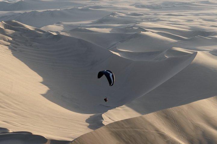 Paragliding over the Huacachina Desert