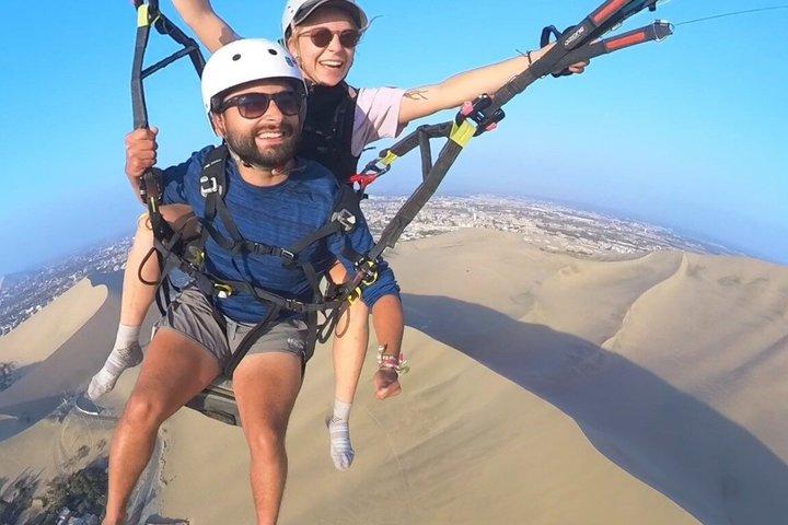 Paragliding over the Huacachina Desert