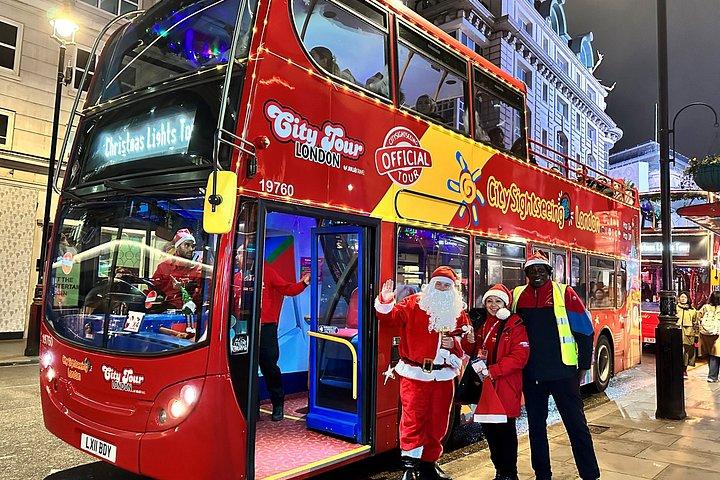 ロンドン・クリスマス・ライツ・ツアー（往復テムズ川遊覧付き）
