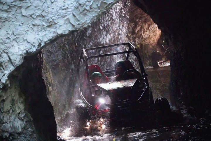 Bali : Ubud Buggy Adventure Dragon Cave, vandfald, risfelt, mud