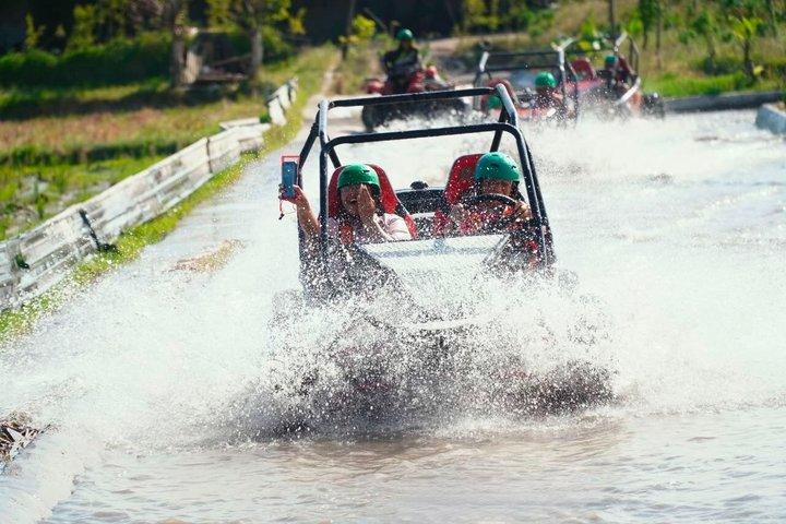 Bali : Ubud Buggy Adventure Dragon Cave, vandfald, risfelt, mud