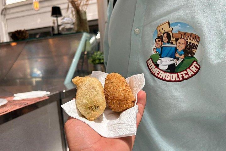 Rome：ゴルフカートでピザと屋台料理でローマを味わう