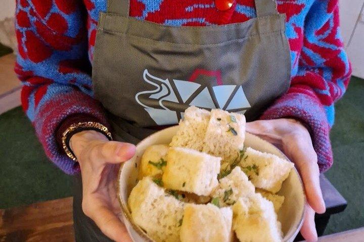 アテネの屋上庭園で料理教室＆食事