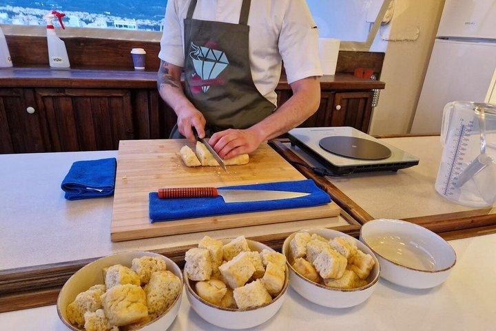 アテネの屋上庭園で料理教室＆食事