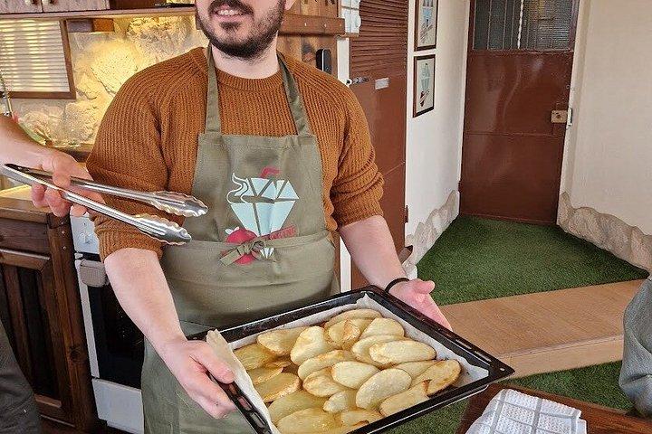 アテネの屋上庭園で料理教室＆食事