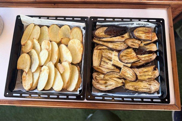 アテネの屋上庭園で料理教室＆食事