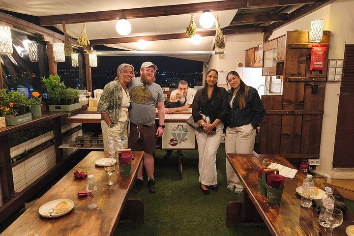 アテネの屋上庭園で料理教室＆食事