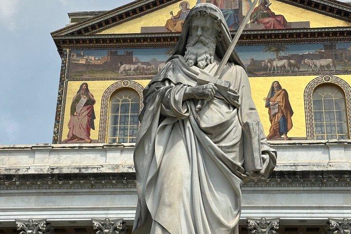 ローマプライベートツアー城壁とアルカエオの外セントポール
