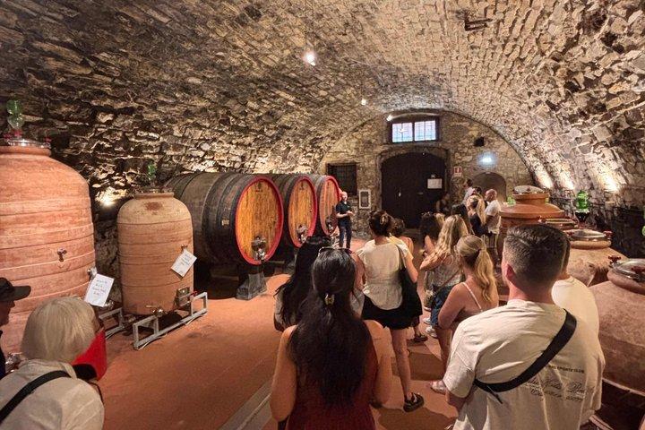 Weinprobe in kleiner Gruppe in der Toskana