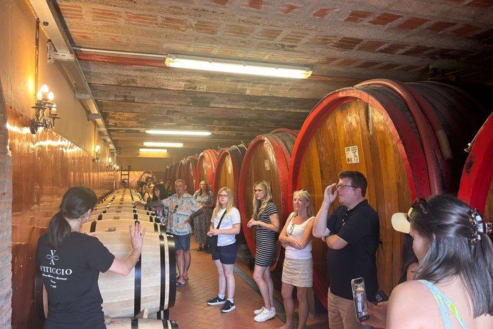 Weinprobe in kleiner Gruppe in der Toskana