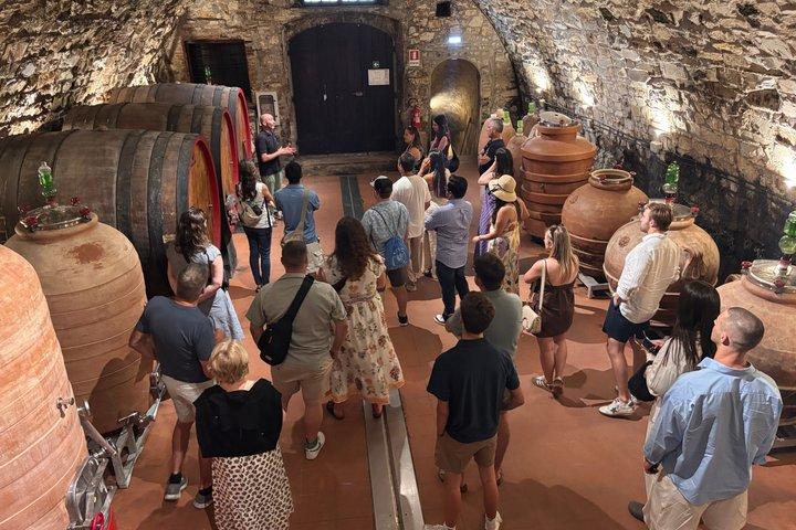 Weinprobe in kleiner Gruppe in der Toskana