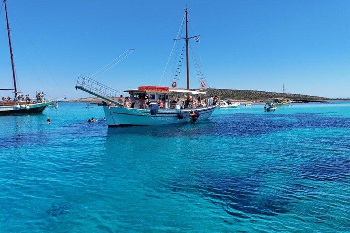 Halbtagesausflüge Blaue Lagune Meereshöhlen Antiparos Alyki Hafen