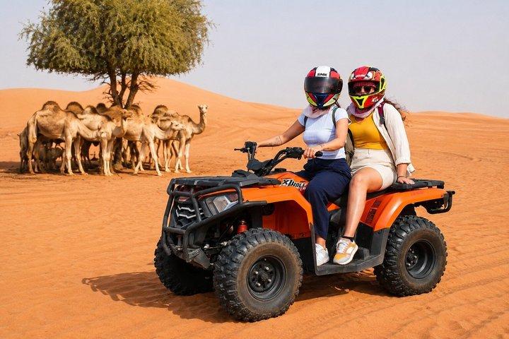 Dubai Morning Red Dunes Quad Bike & Camel Ride Adventure