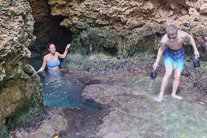 Encuentro con tortugas, cueva escondida y recorrido por la playa
