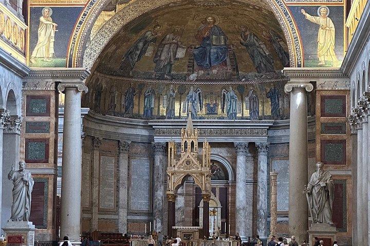 ローマプライベートツアー城壁とアルカエオの外セントポール