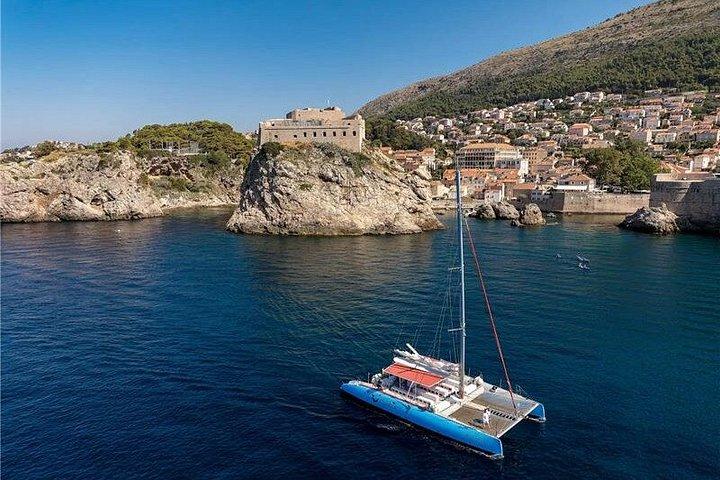 Expérience de croisière en catamaran Corfou au coucher du soleil