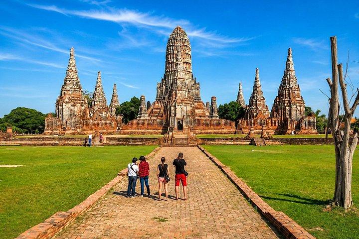 バンコク : アユタヤユネスコ寺院、巨大仏陀＆ボートライド。