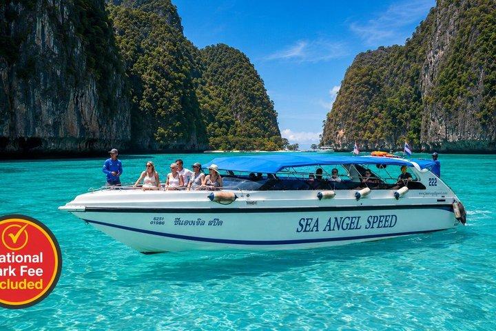 Phi Phi, Maya Bay & Khai Speedboat Tour with Park Fees Included