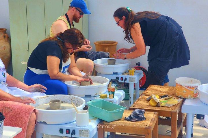 Paros Seaside Pottery Experience mit Radwerfen und Schwimmen