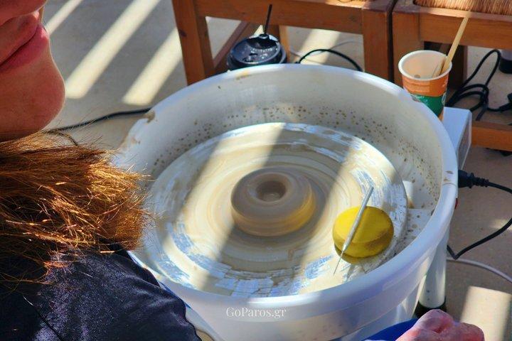 Paros Seaside Pottery Experiência com lançar rodas e nadar