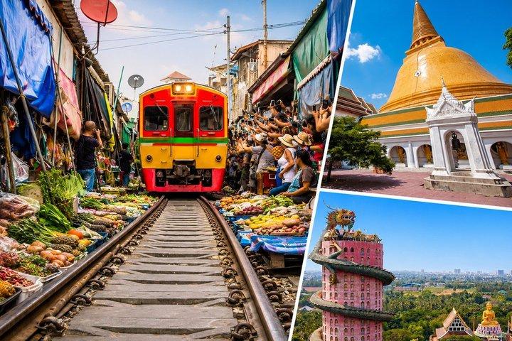 Railway & Floating Market: Nakhon Pathom or Half-Day Private Tour