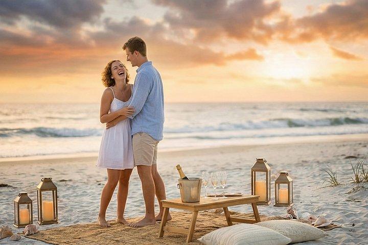 St Augustine: Surprise Sunset Beach Proposal & Engagement