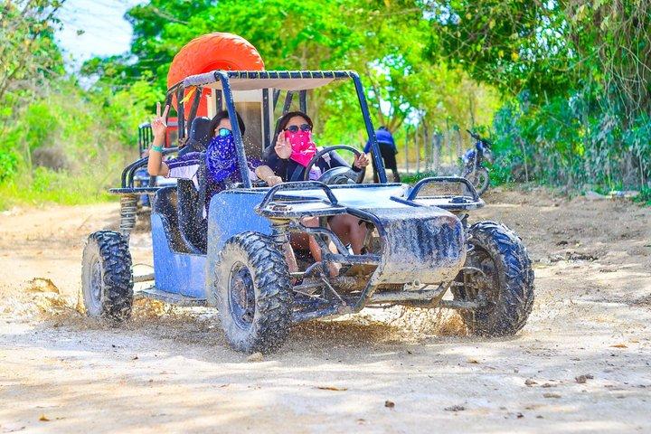 Halvdagstur med buggy ELLER ATV till Water Cave och Macao Beach