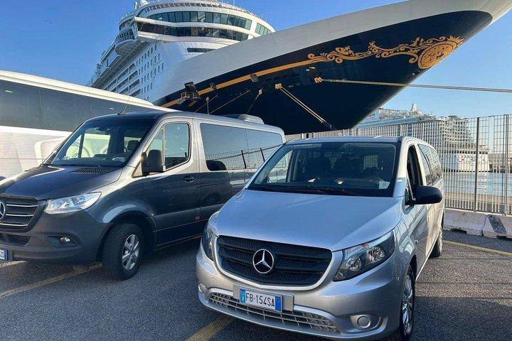 Transfer Civitavecchia Cruise Port>Rome/FCO/or Private Revers