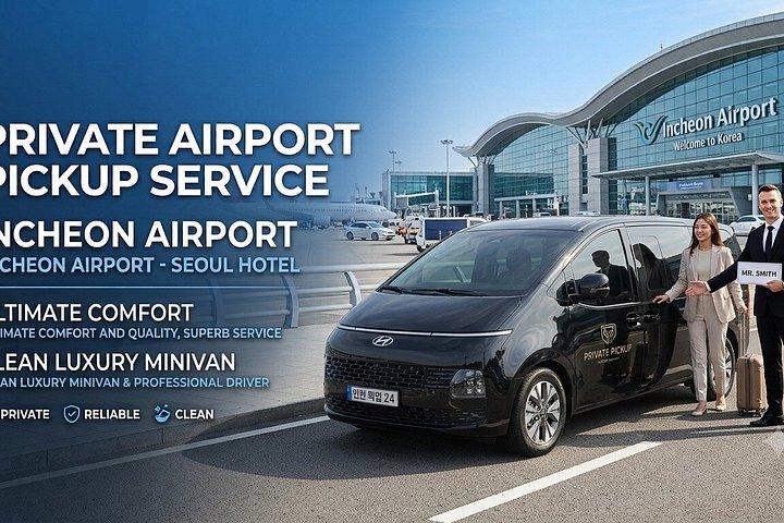 Trasferimento privato dall'aeroporto Incheon/Seul (fino a 7 pax)